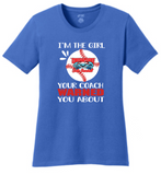 Chesapeake Girls Baseball - Coach's Warned You About SS T Shirt (Blue or Grey)