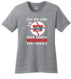 Chesapeake Girls Baseball - Coach's Warned You About SS T Shirt (Blue or Grey)