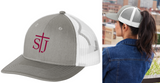 St. Joseph School - Snapback PONYTAIL Trucker Cap - STJ Logo (Printed)