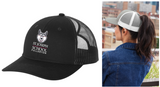 St. Joseph School - Snapback PONYTAIL Trucker Cap - Wolfie Stack Logo (Printed)