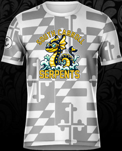 South Carroll Serpents - MD Flag Ghost Short Sleeve Shirt