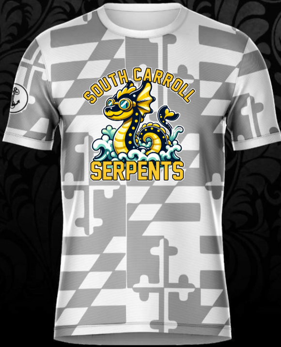 South Carroll Serpents - MD Flag Ghost Short Sleeve Shirt