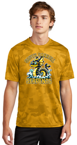 South Carroll Serpents - Gold Camohex - Short Sleeve T Shirt