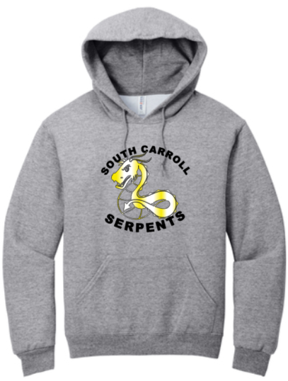 South Carroll Serpents - Simple Hoodie Sweatshirt (Grey or White)