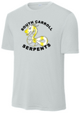 South Carroll Serpents - Simple Performance Short Sleeve T Shirt (White or Silver)