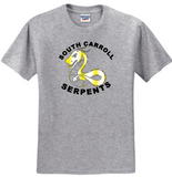 South Carroll Serpents - Simple Short Sleeve T Shirt (White or Grey)