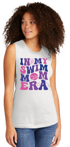 Ulmstead Swim - IN MY SWIM MOM ERA Colors Next Level Women's Muscle Tank Top - White