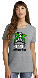 Green Hornets Travel Baseball - Cooperstown - Busy Mom (White or Grey)