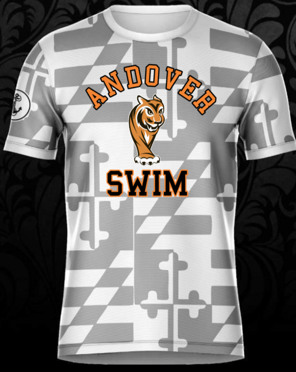 Andover Swim - MD Flag Ghost Short Sleeve Shirt