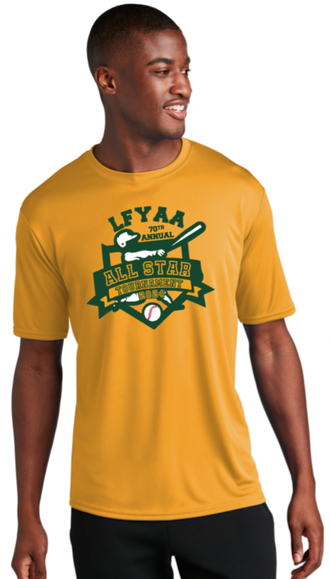 2024 LF ALLSTAR - GOLD Performance Short Sleeve T Shirt - Team Names on Back