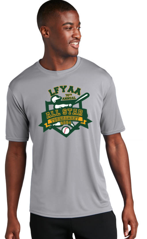 2024 LF ALLSTAR - SILVER Performance Short Sleeve T Shirt - Team Names on Back