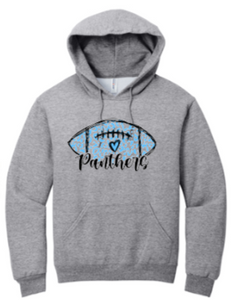 Panthers - Panthers Love Football Hoodie (White or Grey)