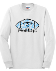 Panthers - Panthers Love Football Long Sleeve (White or Grey)