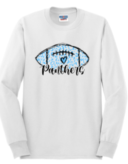 Panthers Homecoming - Panthers Love Football Long Sleeve (White or Grey)