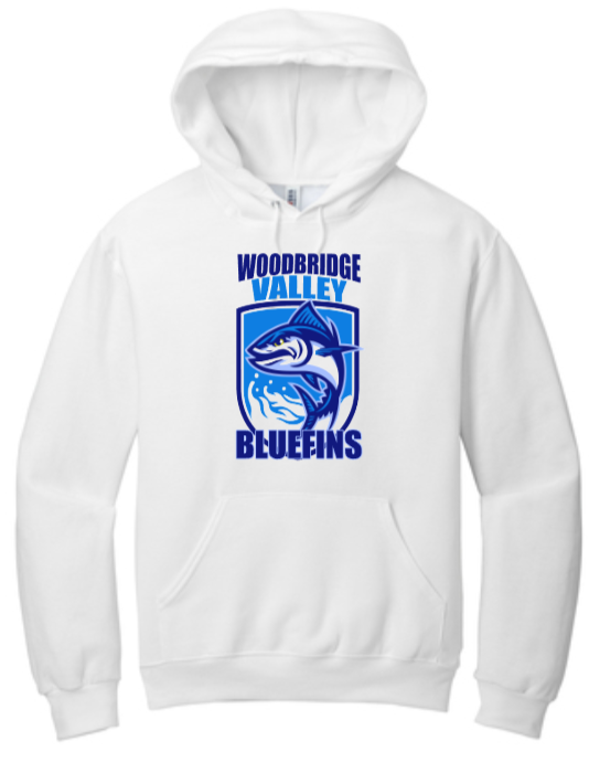 Bluefins Swim Team - Official Hoodie Sweatshirt (Grey or White)