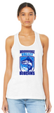 Bluefins Swim Team - Official Racerback Tank Top (White or Grey)