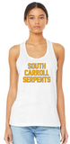 South Carroll Serpents - Letters Racerback Tank Top (Black or White)