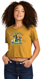 South Carroll Serpents - Short Sleeve Crop Top (Gold or Black)