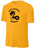 South Carroll Serpents - RETRO Performance Short Sleeve T Shirt (White or Gold)