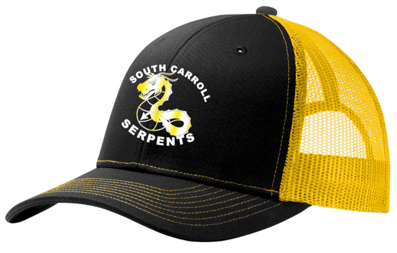 South Carroll Serpents - Simple Snapback Trucker Hat (printed)