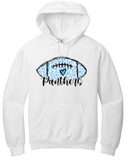 Panthers - Panthers Love Football Hoodie (White or Grey)