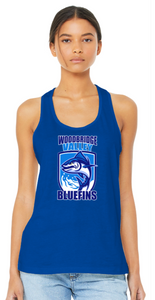 Bluefins Swim Team - Blue Racerback Tank Top