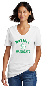 Waverly Watercats - Classic V Neck Short Sleeve (White, Green or Grey)