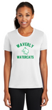 Waverly Watercats - Lady Cut Performance Short Sleeve (Green, White or Silver)