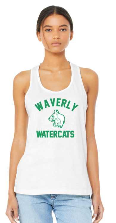 Waverly Watercats - Racerback Tank Top (Black, Grey or White)