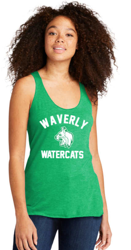 Waverly Watercats - Lady Green Next Level Tank Top