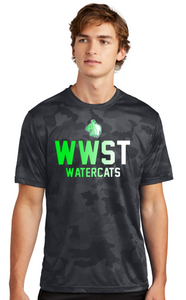 Waverly Watercats - Gradient Camo Hex Short Sleeve Shirt