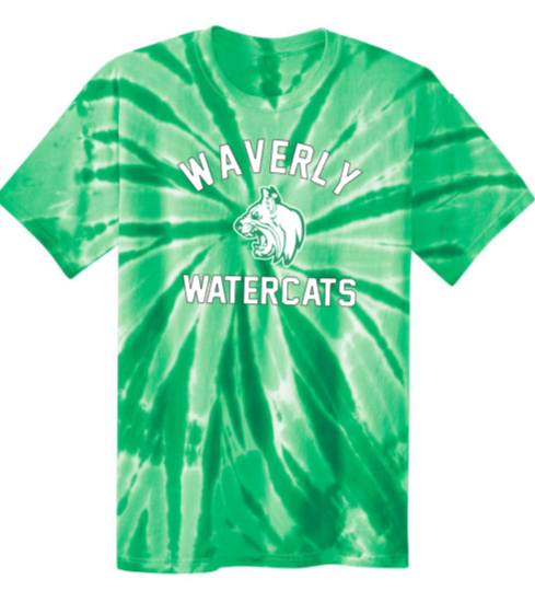 Waverly Watercats - Tie Dye Short Sleeve Shirt