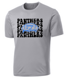 Panthers - Panthers Letters Football Performance Short Sleeve Shirt (White or Grey)