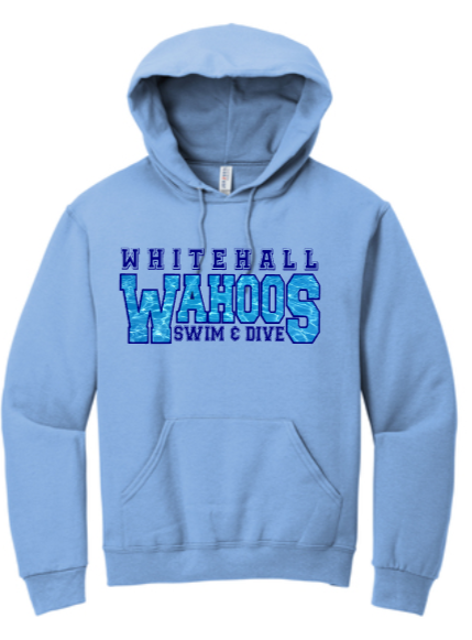 Whitehall Wahoos - Light Blue - Hoodie Sweatshirt