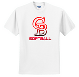 Glen Burnie Softball - Official Short Sleeve Shirt (Red, Black, White or Grey)