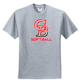 Glen Burnie Softball - Official Short Sleeve Shirt (Red, Black, White or Grey)