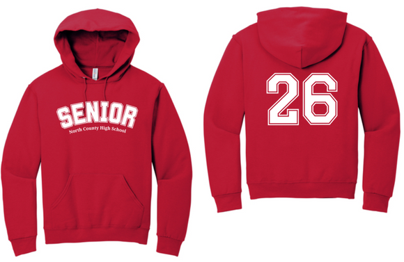 NCHS 26 - Senior Red Hoodie