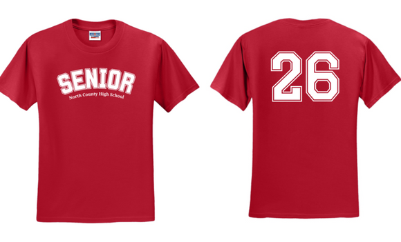NCHS 26 - Senior Red Short Sleeve Shirt