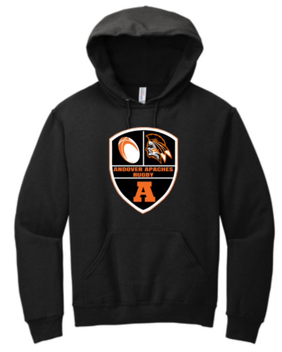 Apaches Rugby - Shield Hoodie (White, Black or Grey)