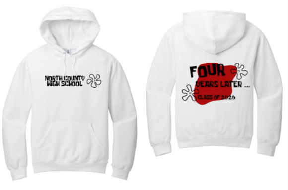 NCHS 26 - Sponge - White Hoodie