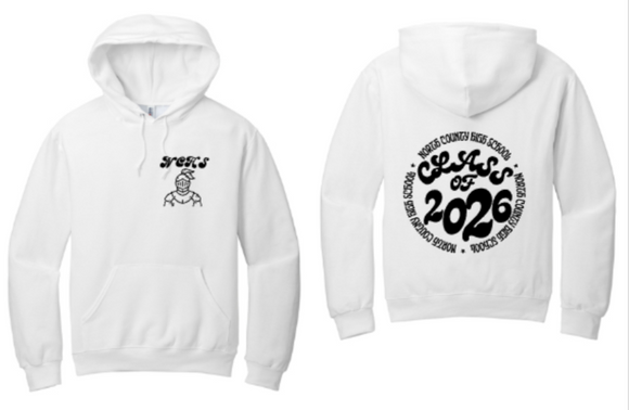 NCHS 26 - Knight - White Hoodie