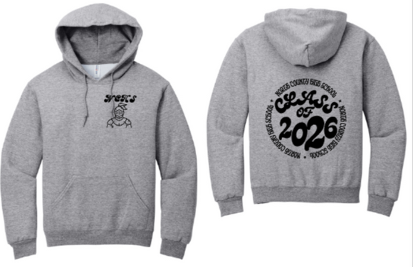 NCHS 26 - Knight - Grey Hoodie