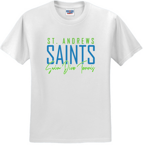 St. Andrews - Saints White Short Sleeve Shirt