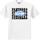 Panthers - Panthers Letters Football Short Sleeve Shirt (White or Grey)