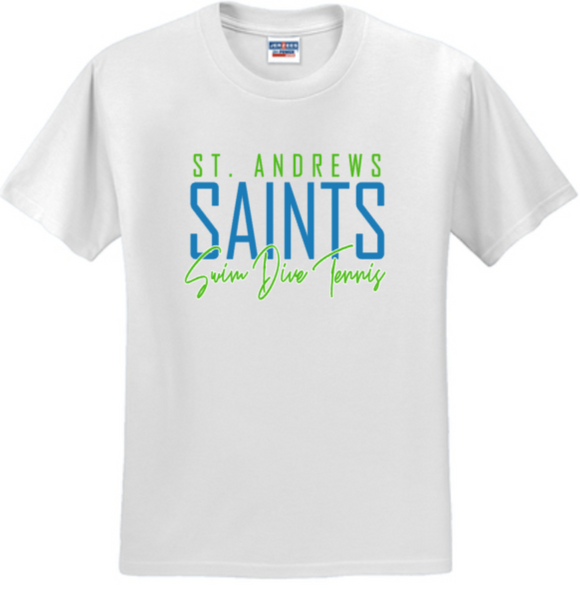 St. Andrews - Saints White Short Sleeve Shirt