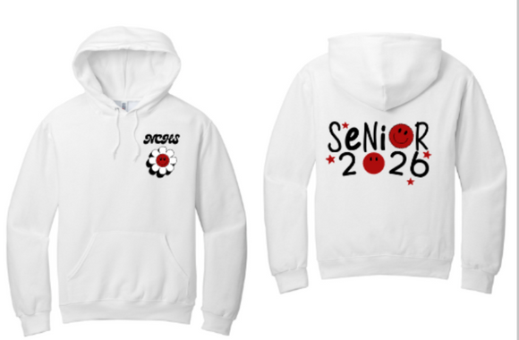 NCHS 26 - Hippie - White Hoodie