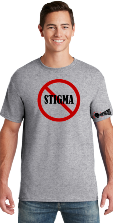 Speak Your Truth - No Stigma Short Sleeve T Shirt Grey