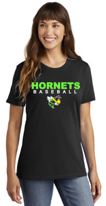 Green Hornets Baseball - HORNETS Lady Short Sleeve T Shirts (Black or White)