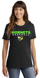 Green Hornets Baseball - HORNETS Lady Short Sleeve T Shirts (Black or White)