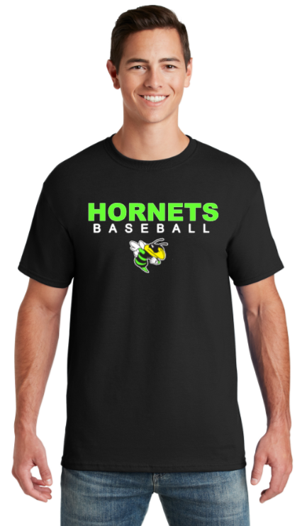 Green Hornets Baseball - Hortnets Short Sleeve T Shirt (Black or White)